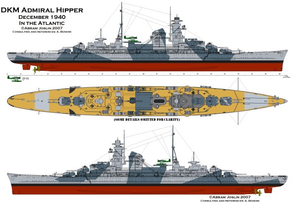 Admiral Hipper Drawing