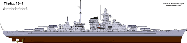 Drawing Battleship Tirpitz