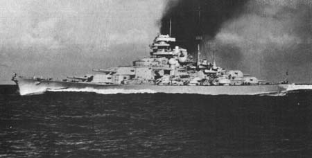 Bismarck at high speed