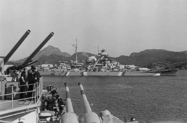 Bismarck in Grimstadfjord