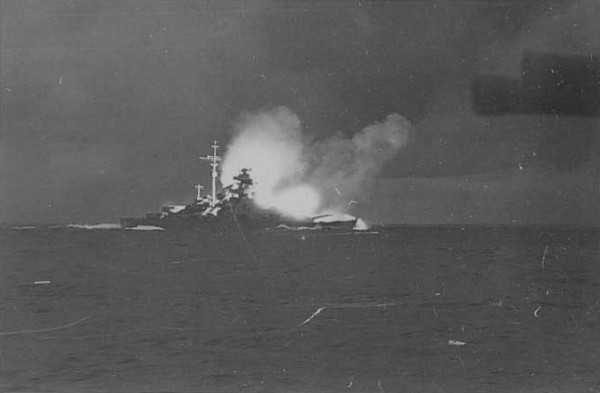 The Bismarck in Battle