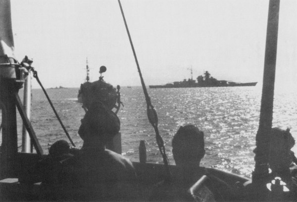 Bismarck on her way to Norway