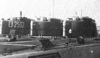 U-2502, U-3514 und U-3017 (Alle Typ XXI) in Lisahally