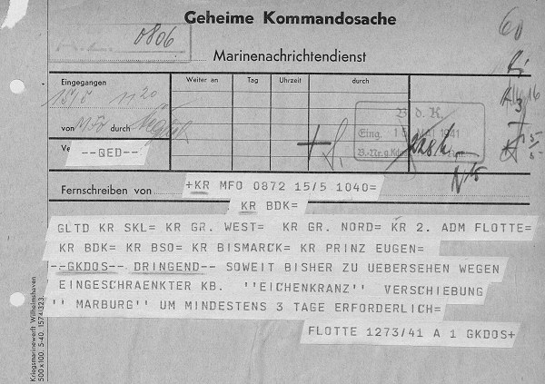 Fleet Radiogram 1040