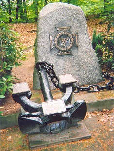 Battleship Bismarck memorial in Friedrichsruh, Germany