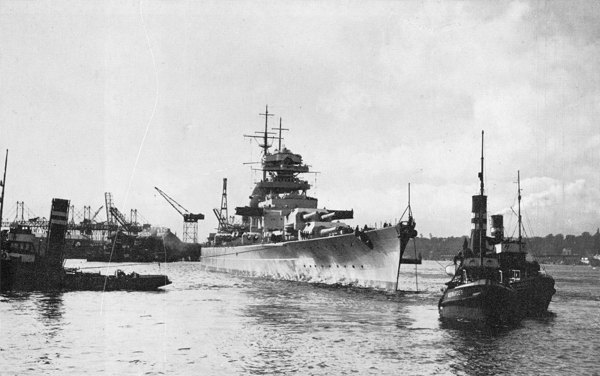 Bismarck Leaving Hamburg
