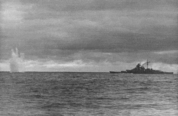 The Bismarck in Battle